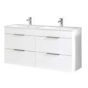 Koupelnová skříňka s dvojumyvadlem Jika Plan 120x44,1x62,2 cm bílá H4536621763001. obr. 2