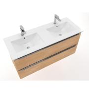 Nábytkové dvojumyvadlo Naturel Modena 121x46x17,5 cm dva otvory pro baterii M2N12046. obr. 2 