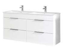 Koupelnová skříňka s dvojumyvadlem Jika Plan 120x44,1x62,2 cm bílá H4536621763001