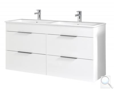 Koupelnová skříňka s dvojumyvadlem Jika Plan 120x44,1x62,2 cm bílá H4536621763001 obr. 1