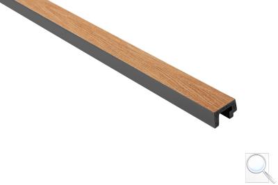 Obkladová lamela levé ukončení Fineza Slat Large Classic oak hnědá