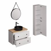 Koupelnová sestava s umyvadlem včetně umyvadlové baterie, vtoku a sifonu Naturel Forli bílá KSETFORLI10. obr. 2&nbsp;