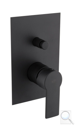 Vanová baterie SAT B-Way včetně podomítkového tělesa černá matná SATBSBW215. obr. 1