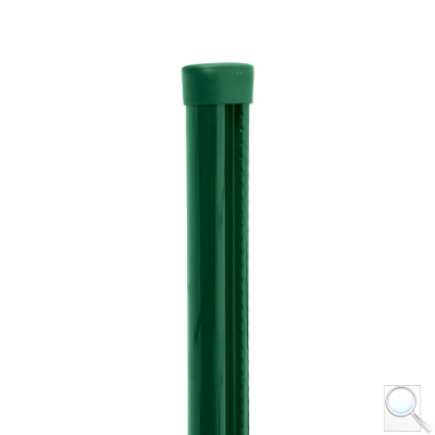 Sloupek kulatý PILCLIP s montážní lištou - zelený. Barva zelená (RAL 6005)