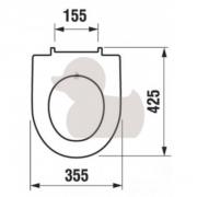 WC sedátko Lyra Plus bílá H8933853000001 (obr. 2)