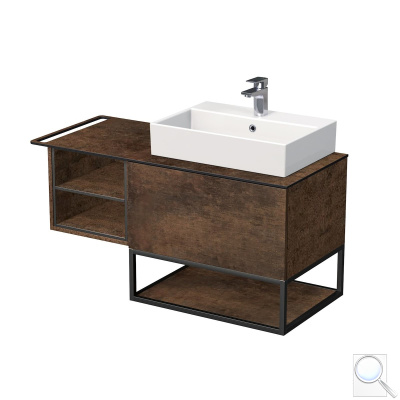 Koupelnová skříňka pod umyvadlo Naturel Oxo 110x58x50 cm měď mat OXO110P701ZKDLM. obr. 1