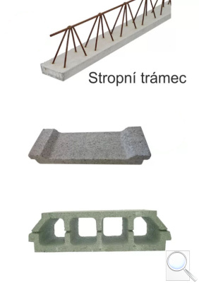 Stropní konstrukce - trámce a vložky Dobiáš. obr. 1