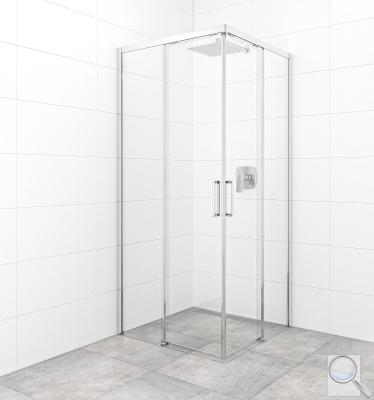 Sprchový kout čtverec 80x80 cm, 90x90 cm, 100x100 cm, bezbariérový vstup, chrom SAT TEX BB 