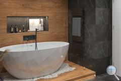 Koupelna Classen Ceramin - SIKO-koupelna-v-mramorovem-provedeni-se-drevem-s-vanou-prirodni-styl-serie-Ceramin-Wall-003