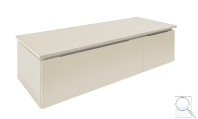 Koupelnová skříňka s krycí deskou SAT Feel 120x30x46 cm pískově béžová mat SATFEEL2120BED. obr. 1