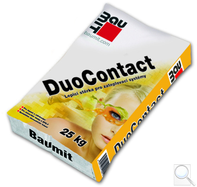 Lepicí a stěrková malta DuoContact Baumit. 
