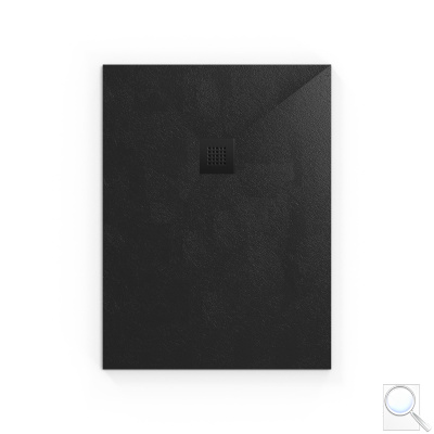 Sprchová vanička obdélníková SAT Alek 120x90 cm litý mramor černá SATALEK12090. obr. 1