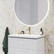 Umyvadlová baterie Ravak Espirit bez výpusti růžové zlato kartáčované mat X070347. obr. 2&nbsp;