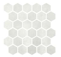 Mozaika Cir Materia Prima cloud white hexagon bílá