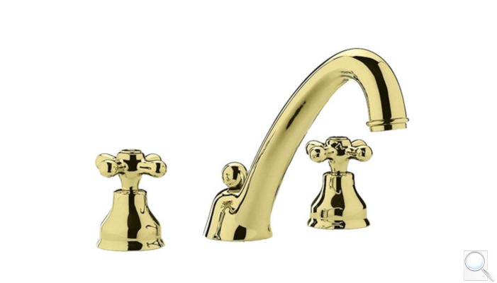 Umyvadlová baterie Paffoni Ricordi s výpustí bronz IR055BR. 