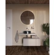 Umyvadlo na desku v barvě gun metal SAT Aurum 38x38 cm bez přepadu SATAUR3838BGM. obr. 6&nbsp;