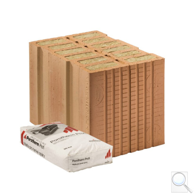 Cihla Porotherm 38 TB Profi 1-2 - Tepelněizolační broušená. obr. 1
