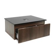 Koupelnová skříňka s deskou z umělého kamene SAT Evolution 78x30x44,8 cm ořech mat SATEVO80NATK. obr. 2 