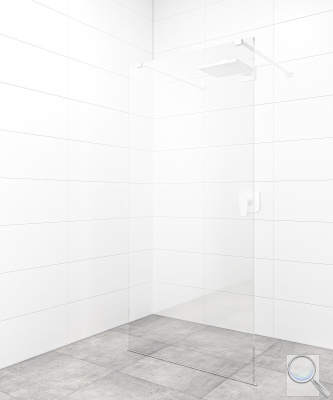 Sprchová zástěna Walk-in 110 cm SAT v barvě profilu bílá SATBWI110ZAVB. obr. 1