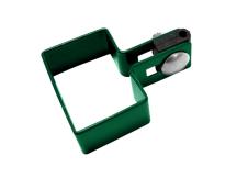 Příchytka na sloupek 60 x 40 mm koncová, zelená