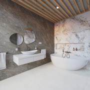 Držák skleniček SAT Simply R PVD PVD gun metal/mléčné sklo SATDSIMR27GM. obr. 4&nbsp;