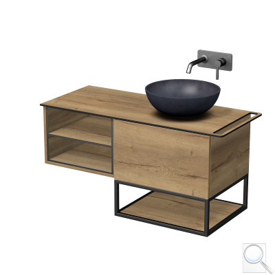 Koupelnová skříňka pod umyvadlo Naturel Oxo 110x50 cm dub halifax OXO110P601ZKDP. 