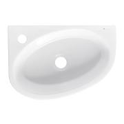 Rohové umývátko Glacera Bigio 42x29,5 cm otvor pro baterii vlevo BG4229L. obr. 4 