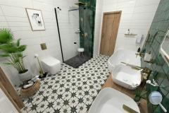 Koupelna Peronda FS Star - fs-star-koupelna-zeleno-bila-vana-umyvadla-002