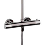 Sprchový systém SAT na stěnu s termostatickou baterií PVD Gun Metal SATDASSTK. obr. 5