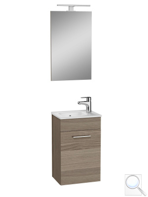 Koupelnová sestava s umyvadlem zrcadlem a osvětlením Vitra Mia 39x61x28 cm cordoba MIASET40C. obr. 1