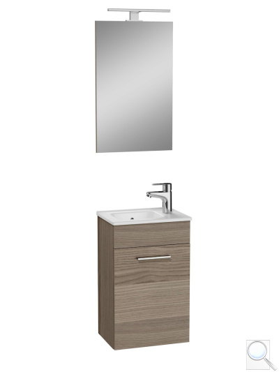 Koupelnová sestava s umyvadlem zrcadlem a osvětlením Vitra Mia 39x61x28 cm cordoba MIASET40C. obr. 1