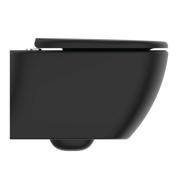WC závěsné se sedátkem softclose Ideal Standard Tesi silk black mat zadní odpad T5361V3. obr. 3 