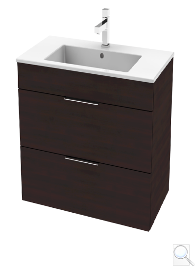 Koupelnová skříňka s umyvadlem Jika Plan 55x44,1x62,2 cm dub H4536121763021. obr. 1