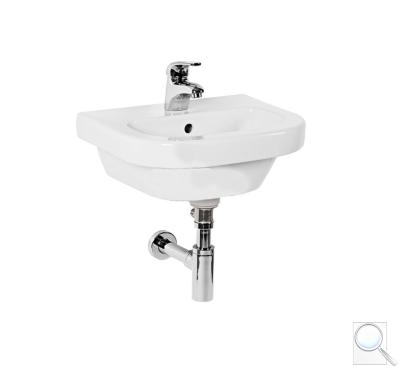 Umývátko Jika Deep 45x37 cm otvor pro baterii uprostřed nebo bez otvoru pro baterii obr. 1