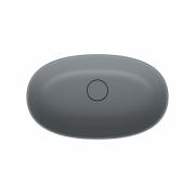 Umyvadlo na desku SAT Aula 60x36 cm světle šedá mat bez otvoru pro baterii, bez přepadu SATAU6036LGC. obr. 2&nbsp;