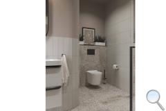 Koupelna Peronda Terrazzo. SIKO-minimalisticka-koupelna-v-bilem-provedeni-terrazzo-002