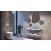 Umyvadlo na desku SAT Infinitio 50x39 cm modrá mat bez přepadu SATINF5039LBLM. obr. 6