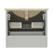 Koupelnová skříňka s keramickým umyvadlem Naturel Forli 60x45x46 cm šedá mat FORLI60GMU. obr. 4