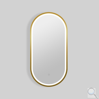 Zrcadlo se senzorem SAT Aurum 40x80 cm broušené zlato SATZAUR4080BZ. obr. 1
