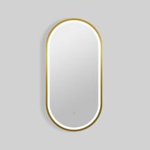 Zrcadlo se senzorem SAT Aurum 40x80 cm broušené zlato SATZAUR4080BZ