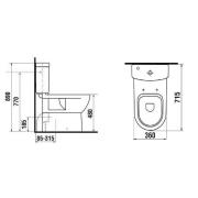 WC kombi komplet Jika Mio vario odpad SIKOSJMIVB24716. technický nákres&nbsp;