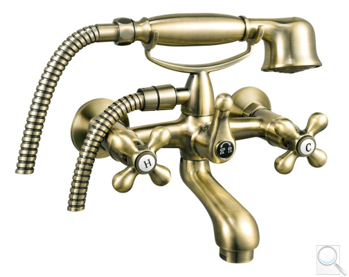 Vanová baterie Novaservis Ferro Antica se sprchovým setem 150 mm bronz BAI11BR. obr. 1