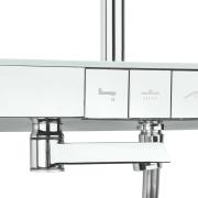 Sprchový systém SAT s vanovým termostatem bílá/chrom SATSSTKP3F. obr. 7