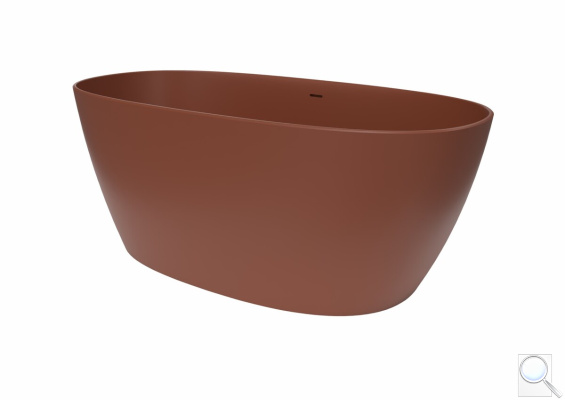 Volně stojící vana SAT Aula 160x78,7 cm litý mramor levá i pravá cooper brown SATAULA1600CB. obr. 1