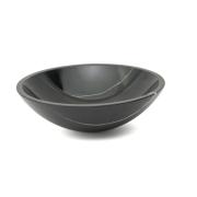 Umyvadlo na desku SAT Purity 43x43 cm černý mramor bez otvoru pro baterii, bez přepadu SATPURBL. obr. 4