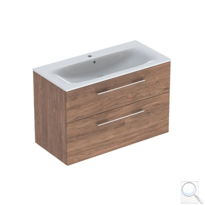 Koupelnová skříňka s umyvadlem Geberit Selnova 100x50,2x65,2 cm ořech hickory 501.246.00.1. obr. 1