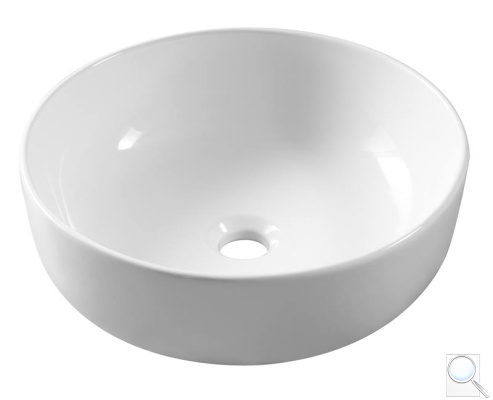 Umyvadlo na desku Triomini Slim 38,5x38,5 cm bez přepadu SLM3939. 