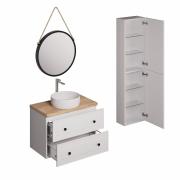 Koupelnová sestava s umyvadlem včetně umyvadlové baterie, vtoku a sifonu Naturel Forli bílá KSETFORLI11. obr. 2&nbsp;