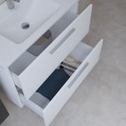 Koupelnová sestava s umyvadlem zrcadlem a osvětlením Vitra Mia 79x61x39,5 cm bílá lesk MIASET80B (obr. 7)