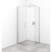 Sprchový kout čtverec 80x80 cm, 90x90 cm, 100x100 cm, bezbariérový vstup, chrom SAT TEX BB. obr. 2